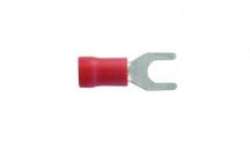 Ακροδέκτης Δίχαλο με | Μόνωση Κόκκινος (0,5-1,5mm)              1