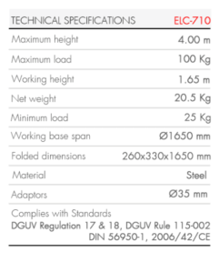 lazy lazy guil GUIL ELC‑710 | Χειροκίνητο ανυψωτική ικανότητα 4m – 100kg lazy